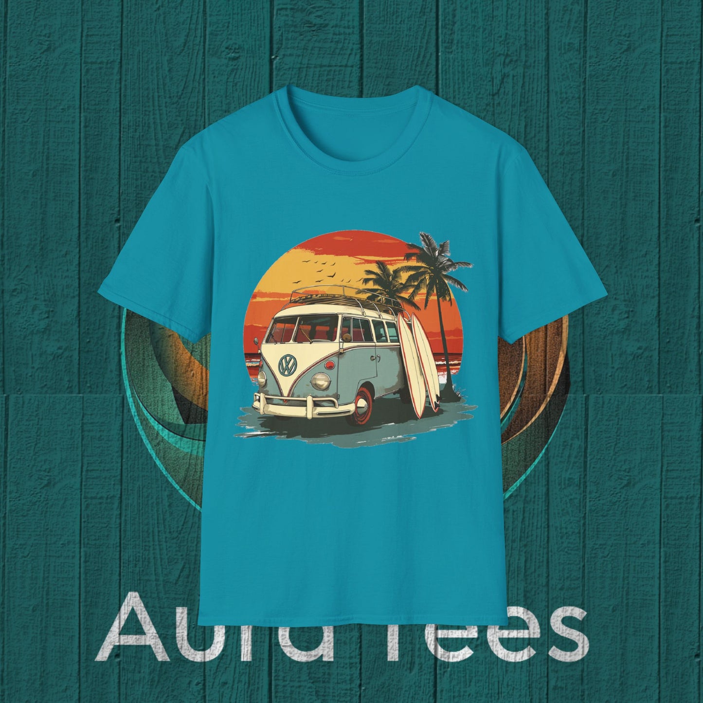 vintage retro vw surf tee