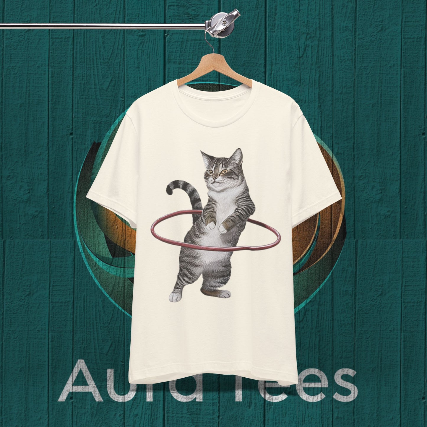 cat hula hoop tee