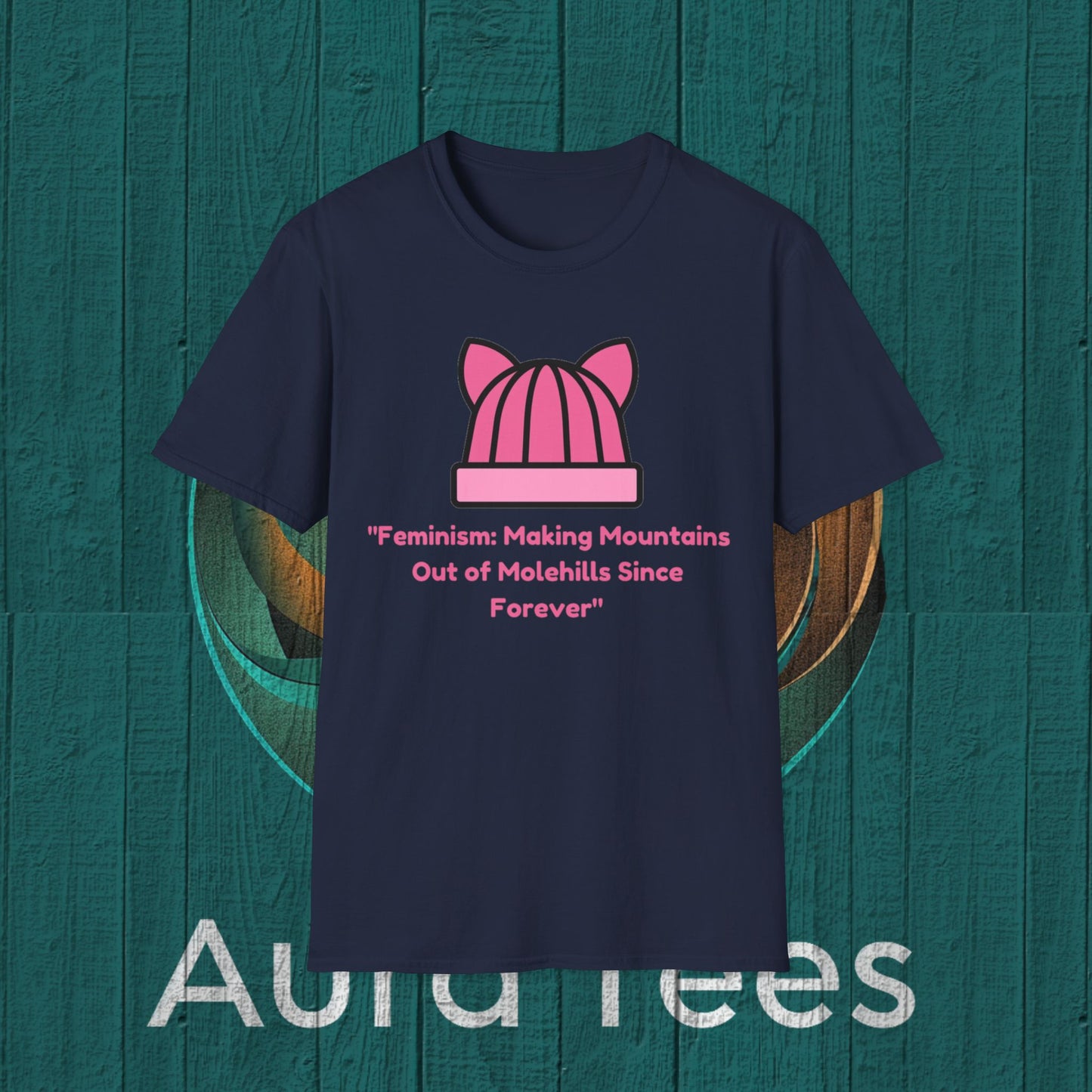 feminist mountains molehills tee