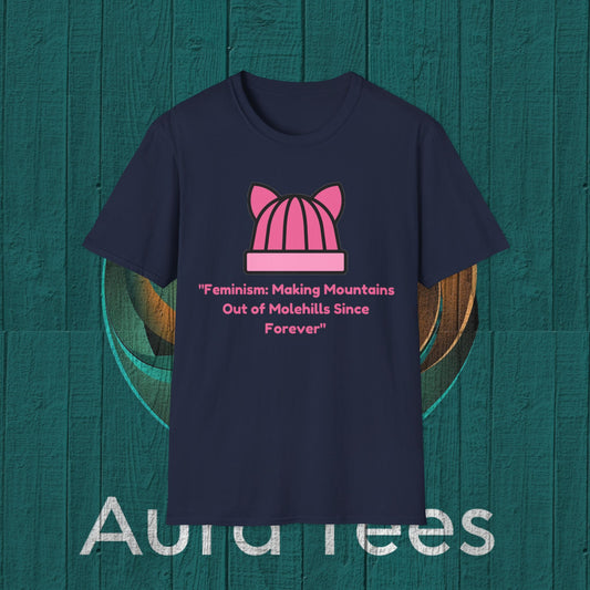 feminist mountains molehills tee