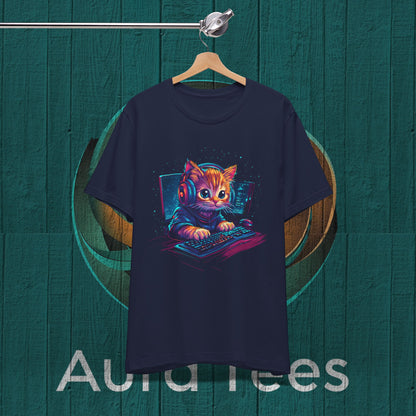 Cat gamer tee