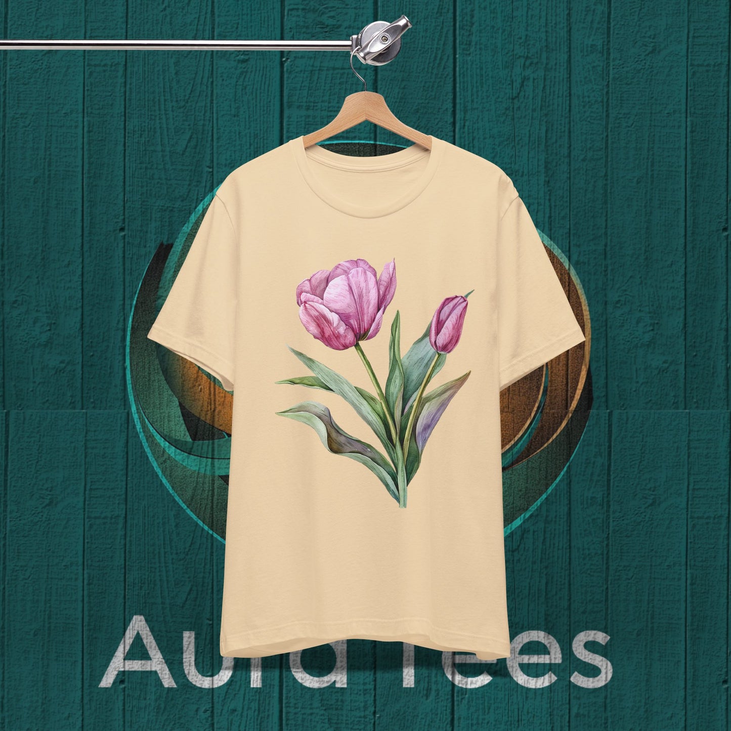 watercolor tulip tee