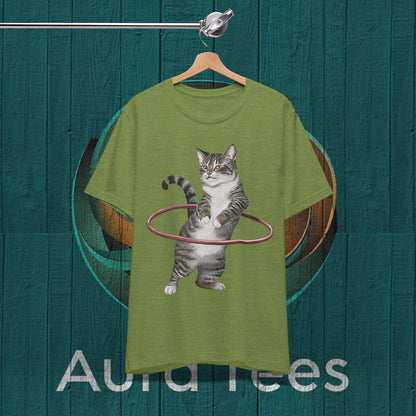 cat hula hoop tee