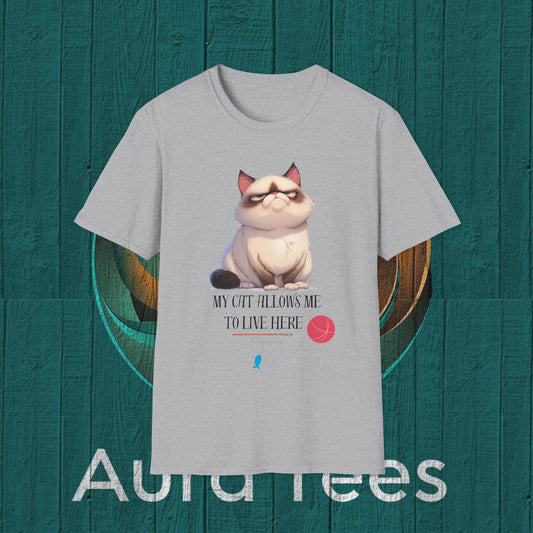 my cat allows me tee