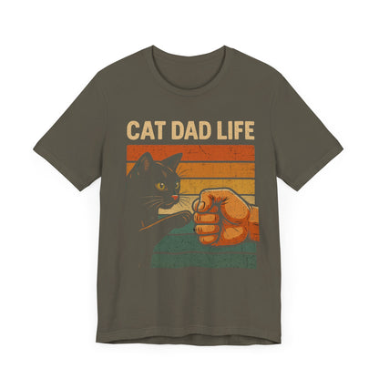 cat dad life tee