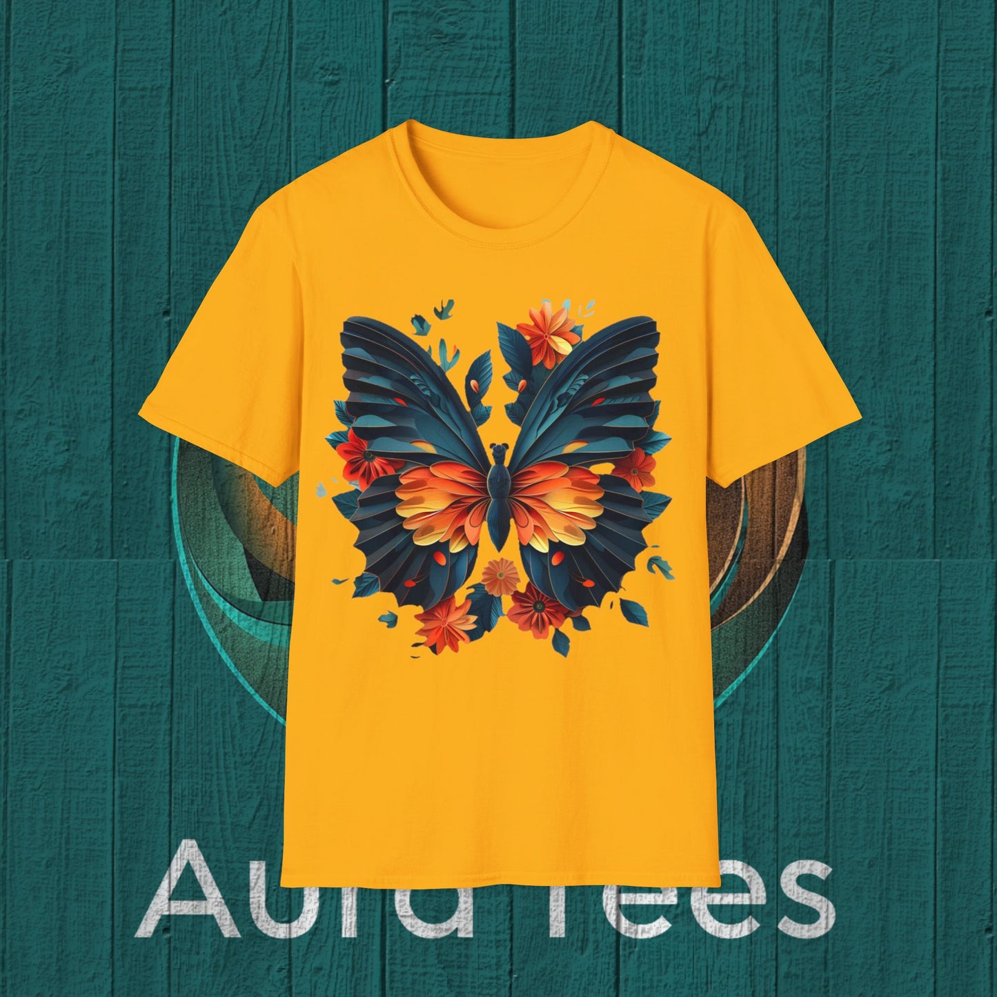 paper quill butterfly tee