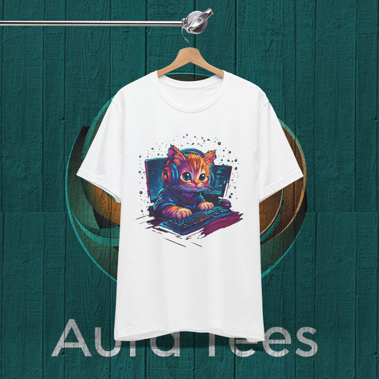 Cat gamer tee