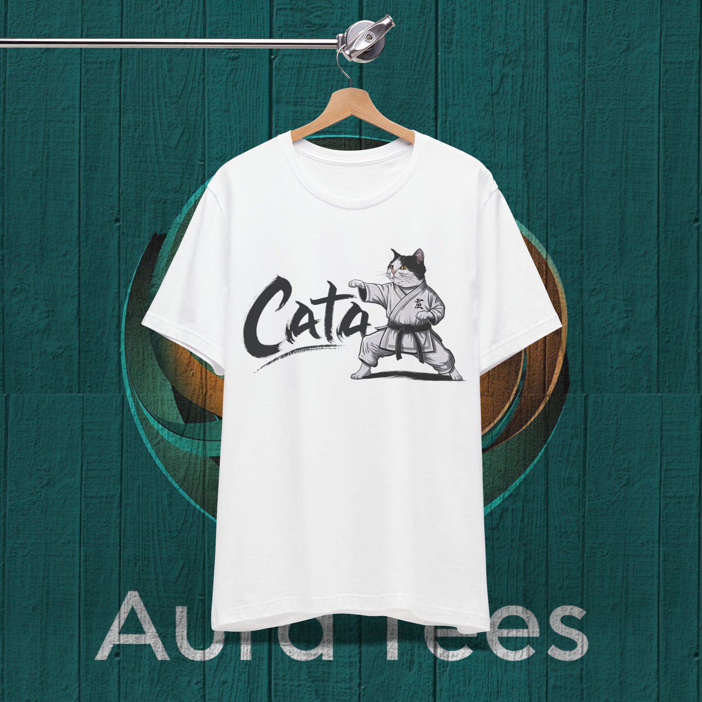 cata cat karate spoof tee