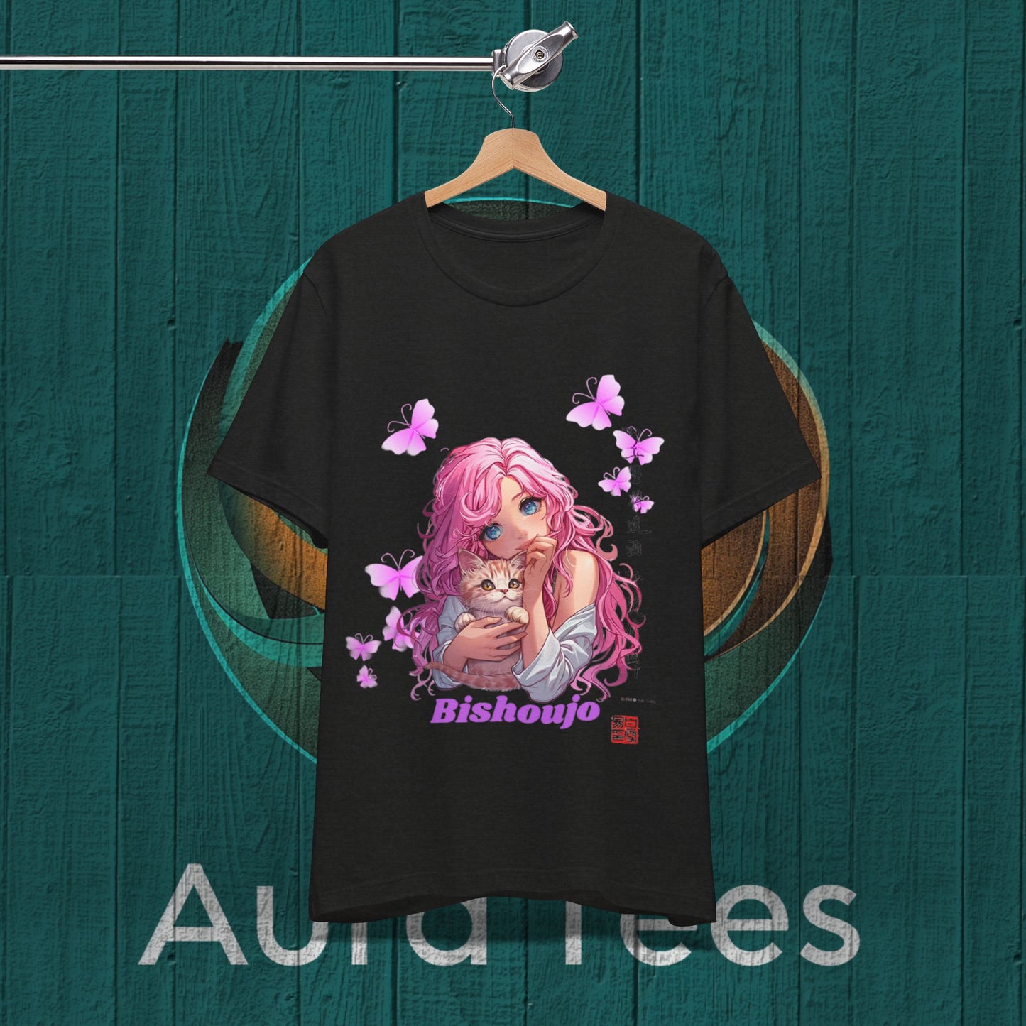 pink bishoujo kitten tee