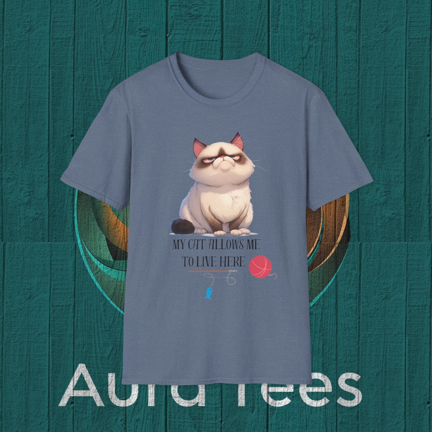 my cat allows me tee