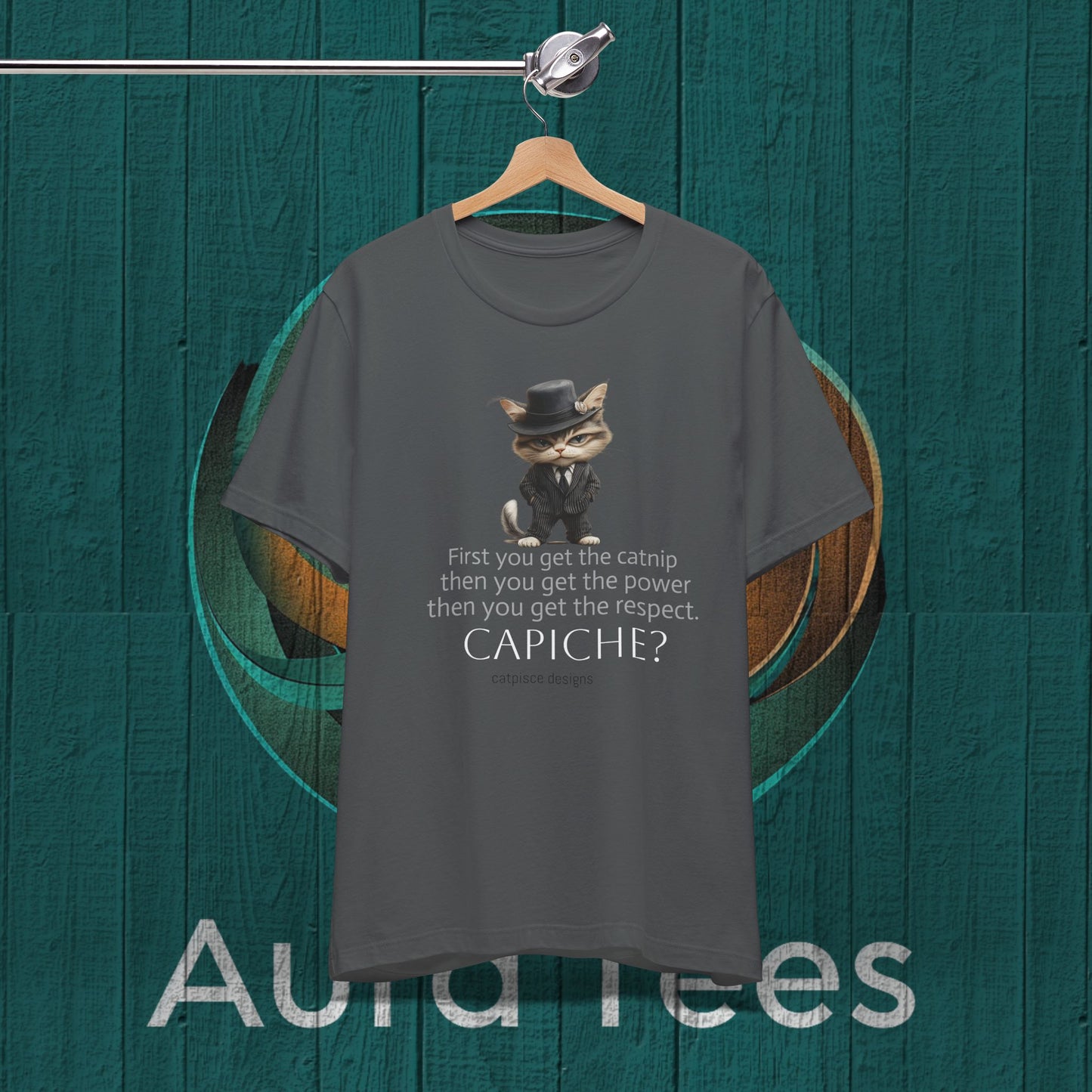 cat mafioso catnip respect  tee