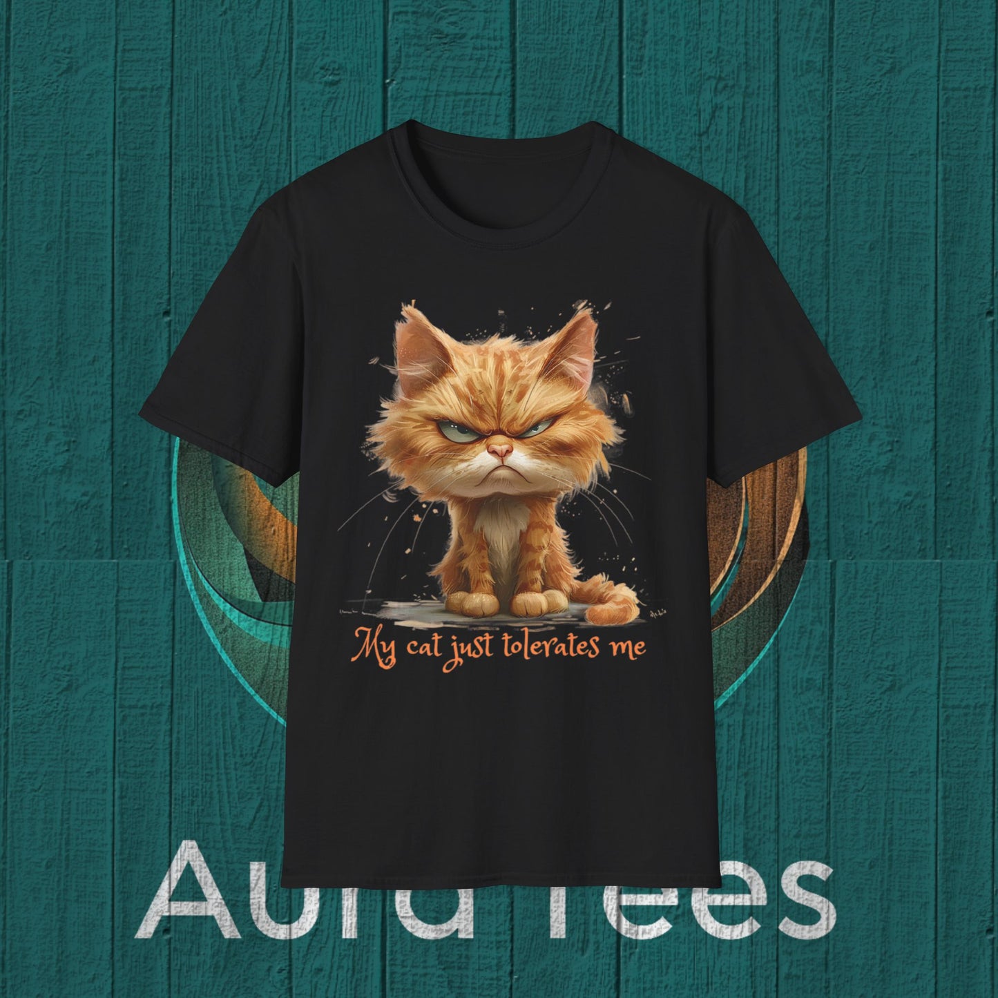 my cat just tolerates me tee