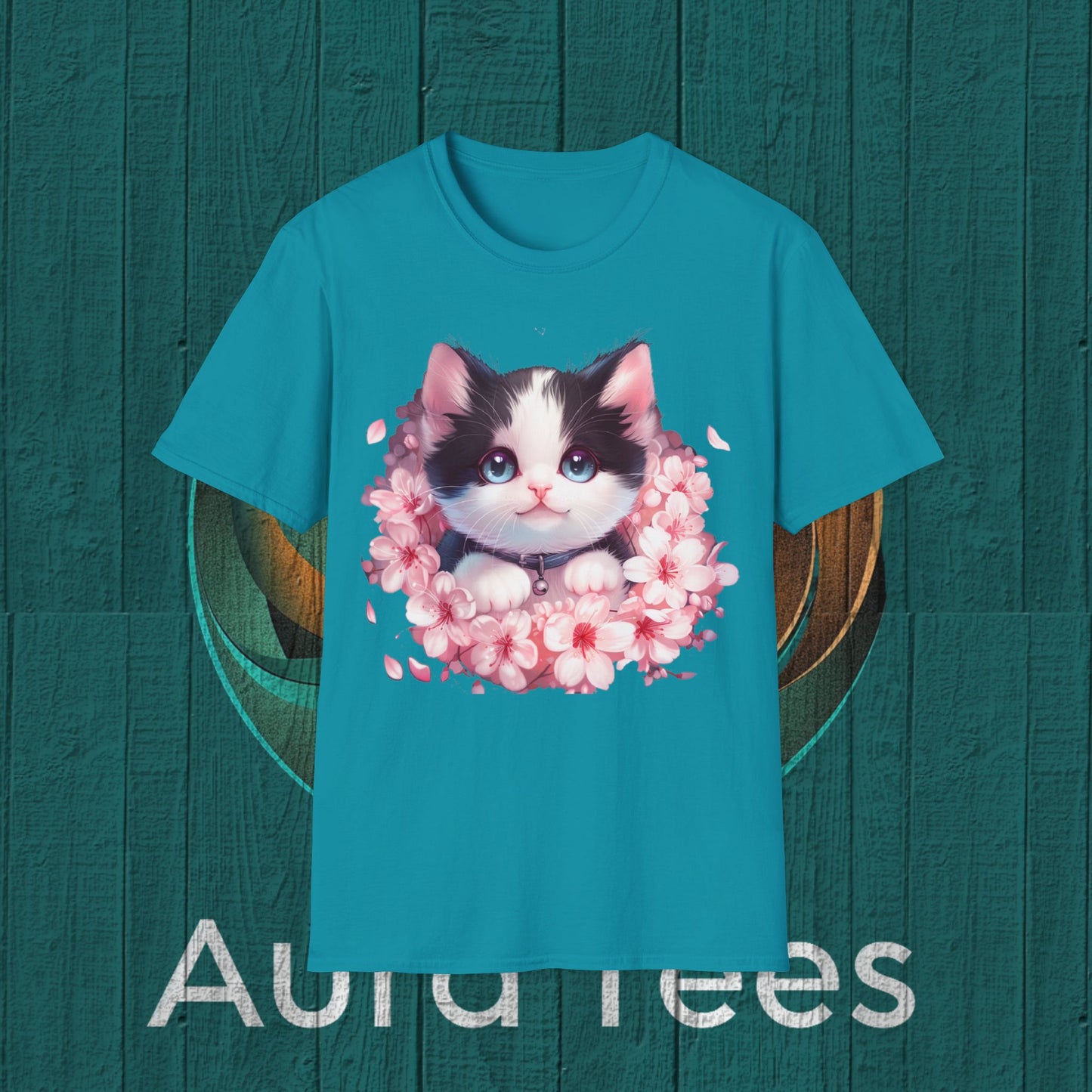 kawaii kitten flower leigh tee