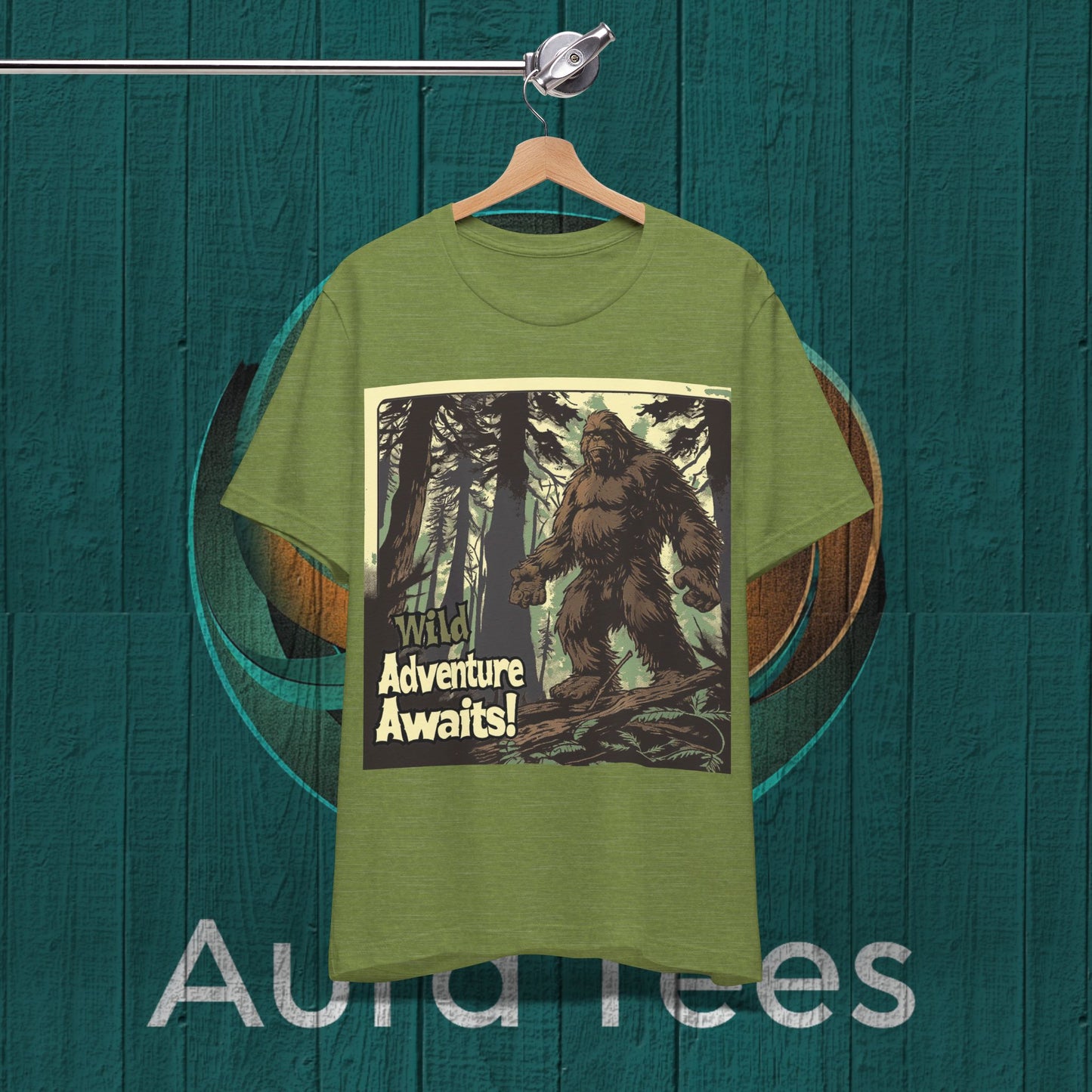 wild adventure awaits vintage poster sasquatch tee