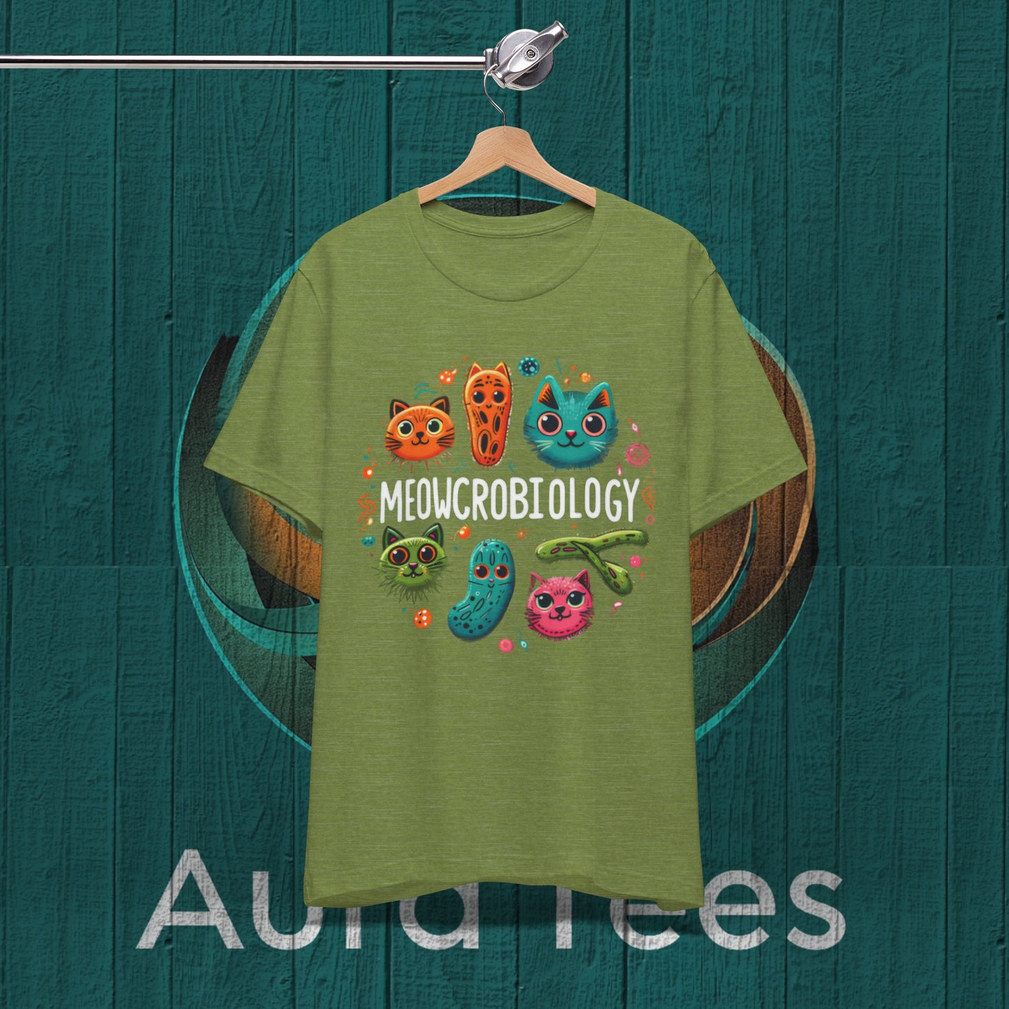 meowcrobiology cat pun tee