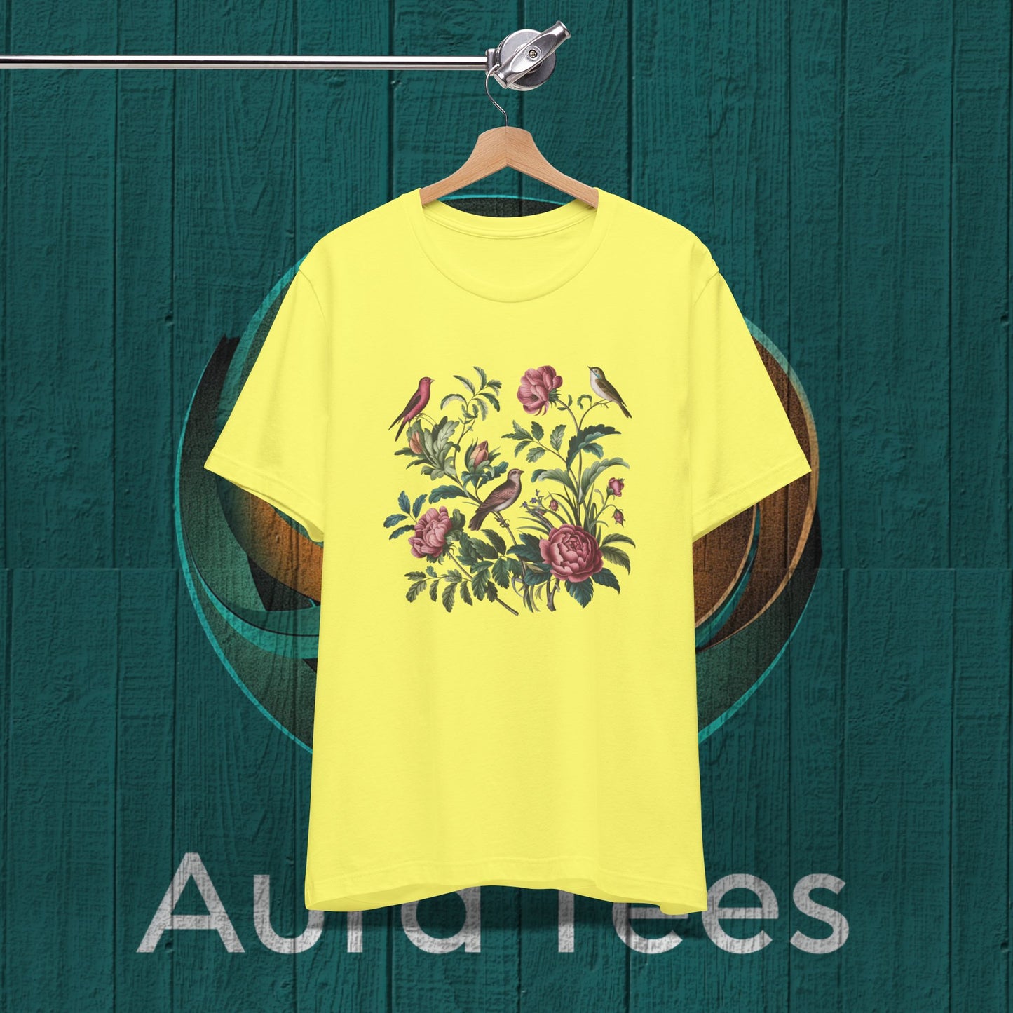vintage floral birds tee