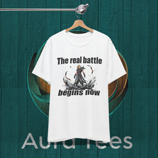 Comic style Now the real battle tee