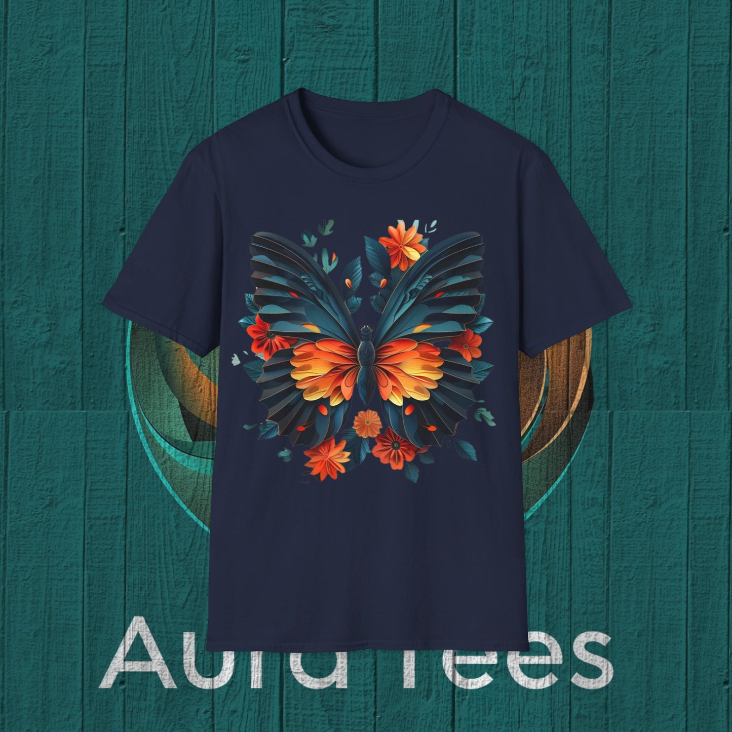 paper quill butterfly tee