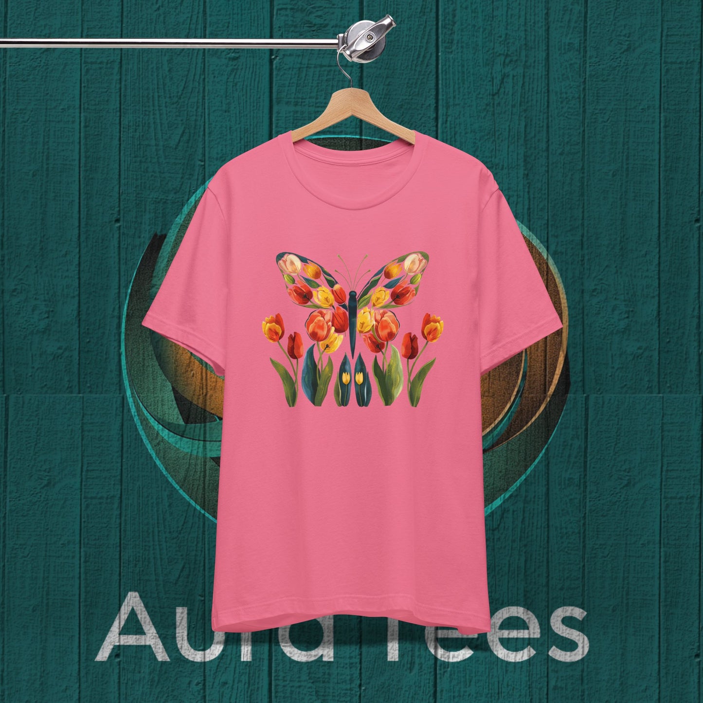 Butterfly tulips tee