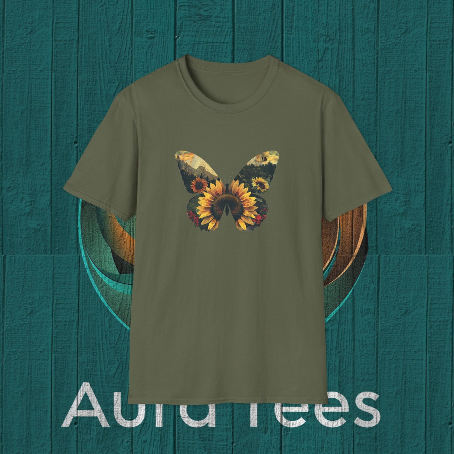 butterfly double exposure tee