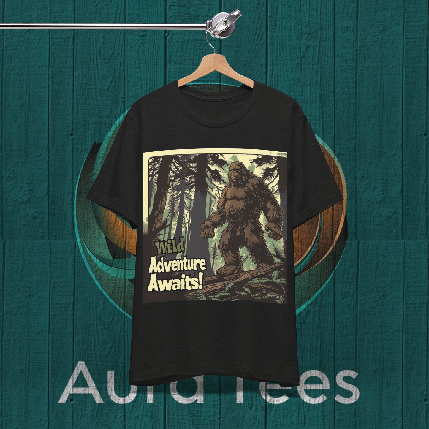 wild adventure awaits vintage poster sasquatch tee