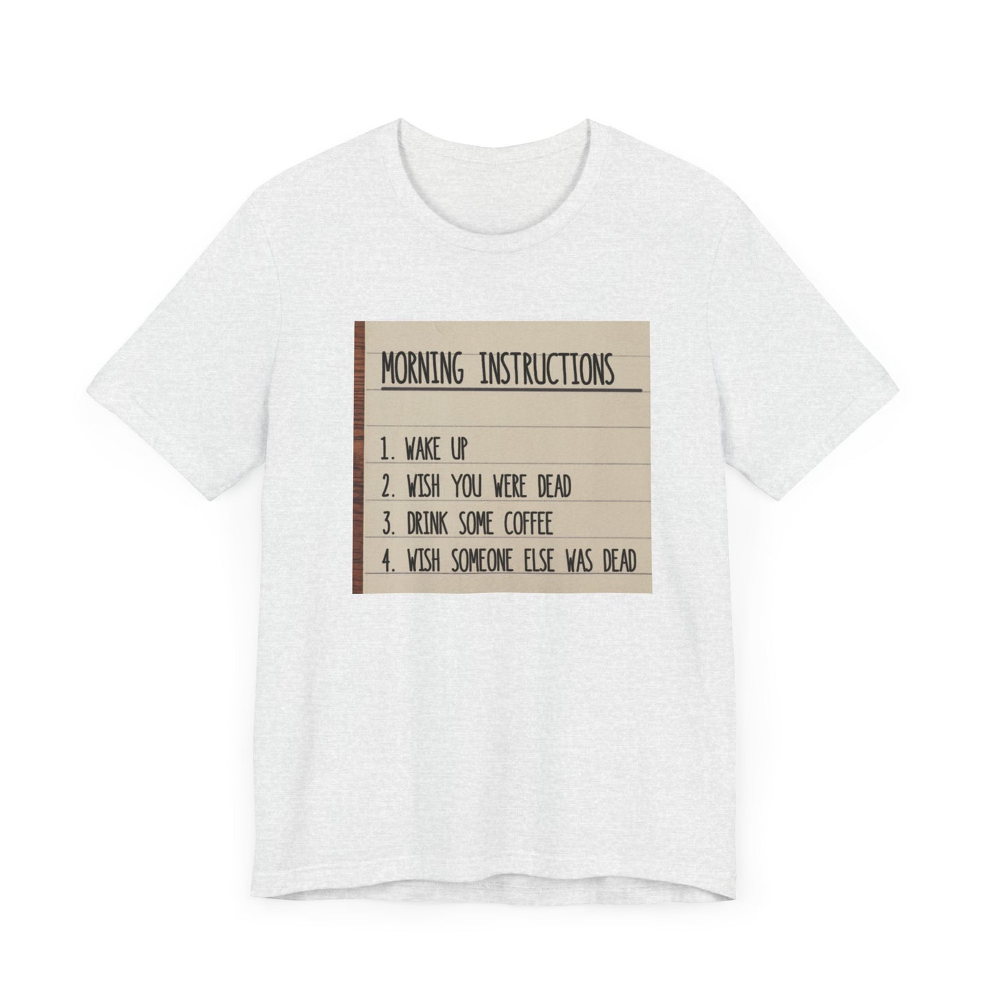 coffee instructions list tee