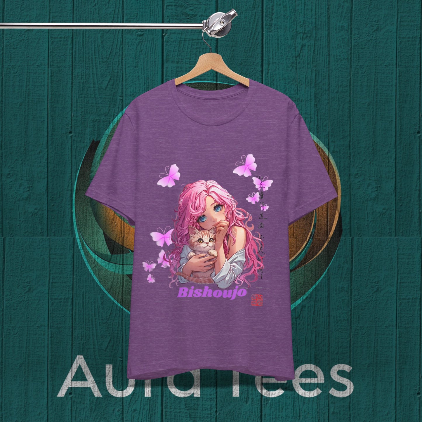 pink bishoujo kitten tee