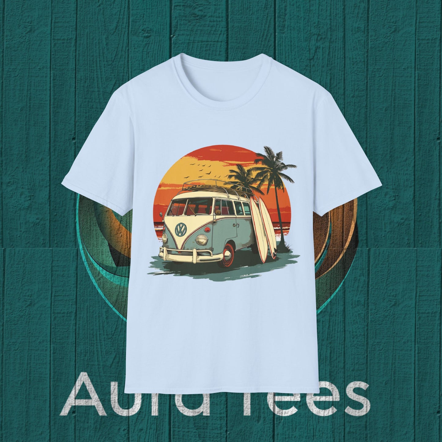 vintage retro vw surf tee
