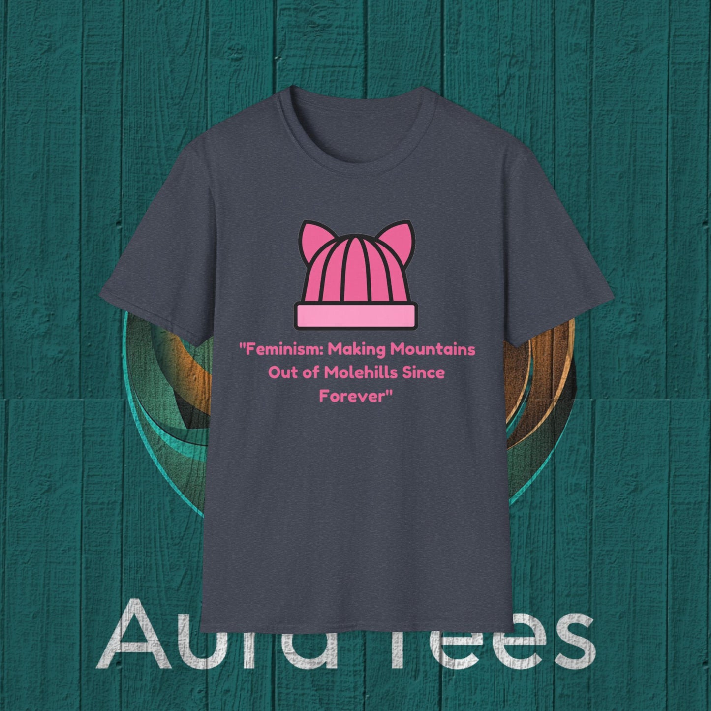 feminist mountains molehills tee