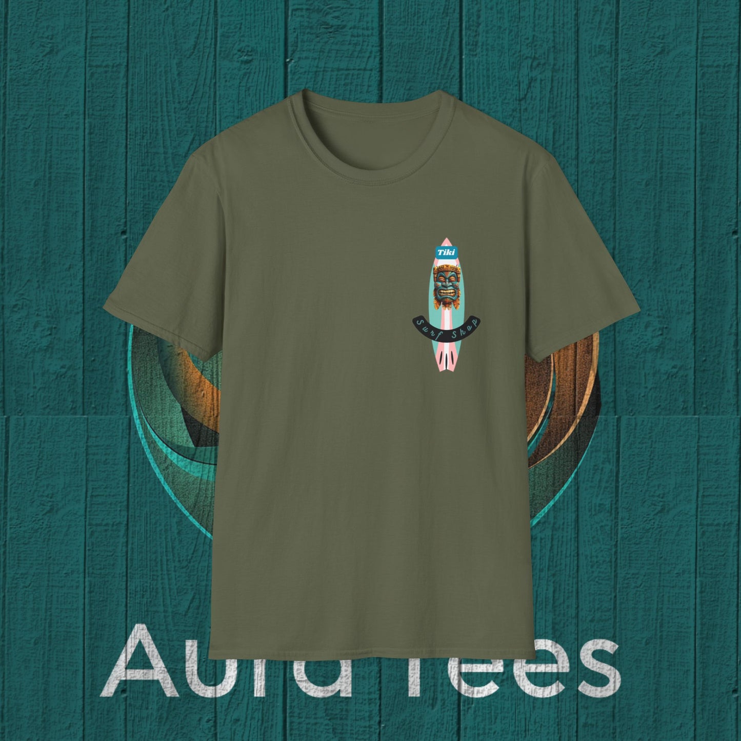 tiki surf shop board tee