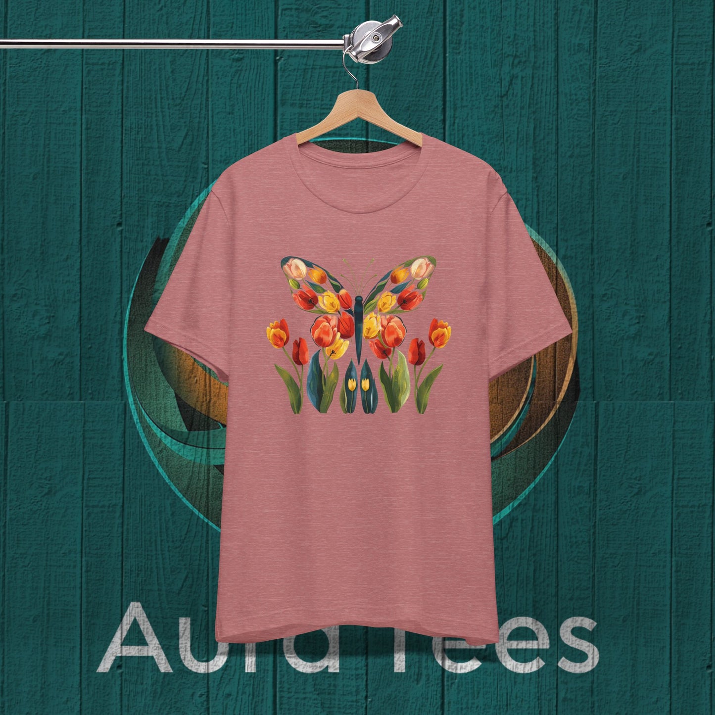 Butterfly tulips tee