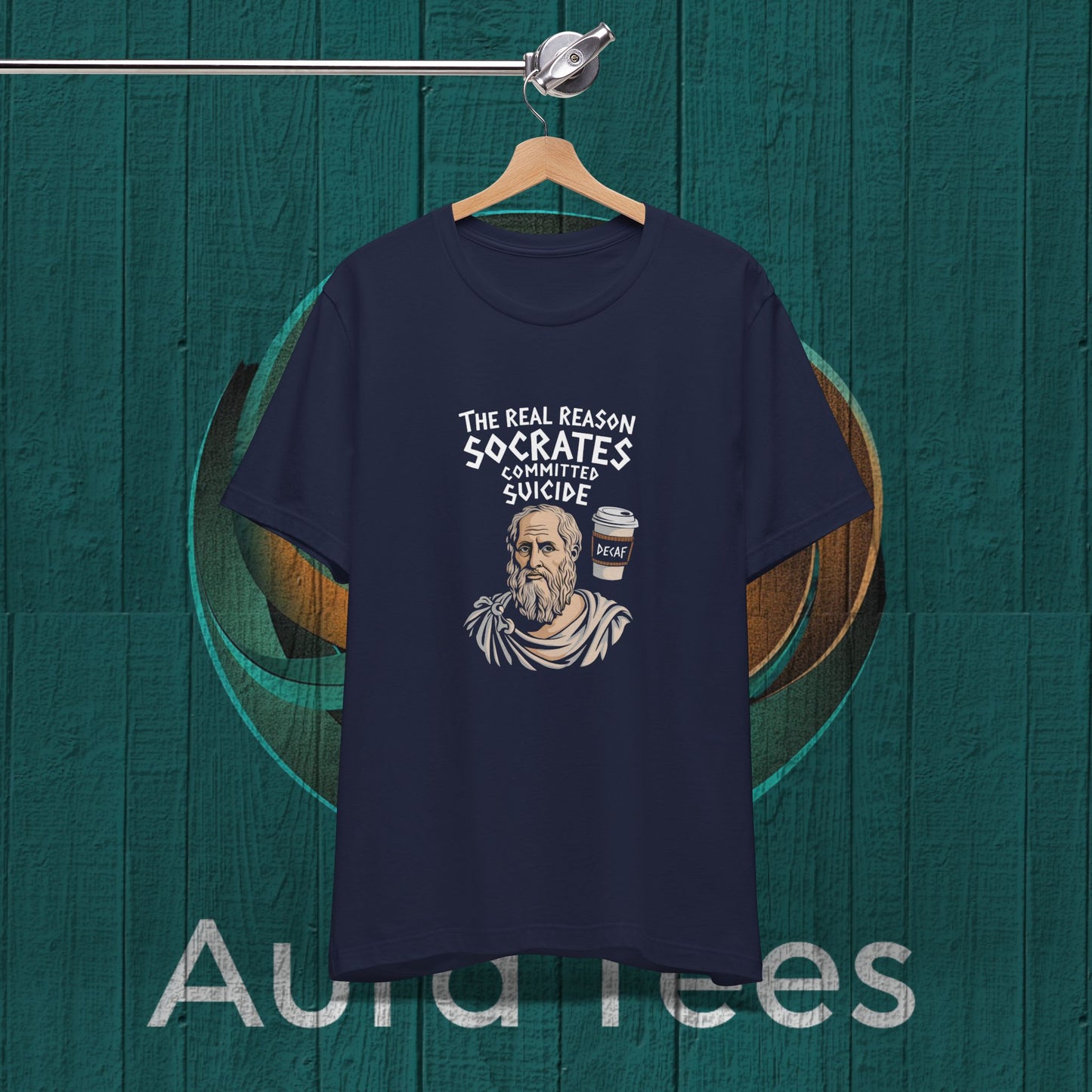 socrates decaf coffee tee