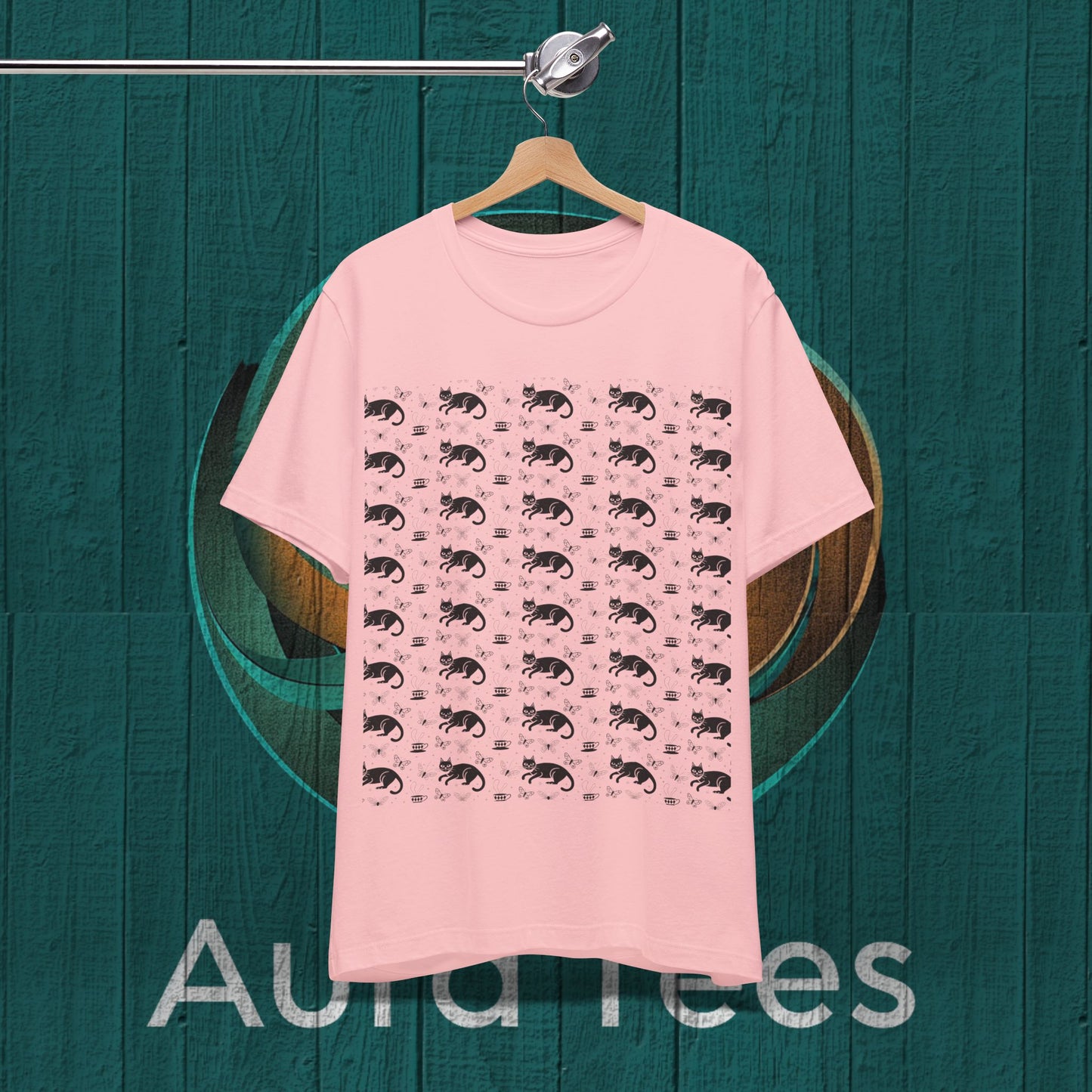 cat TEA pattern cat tee
