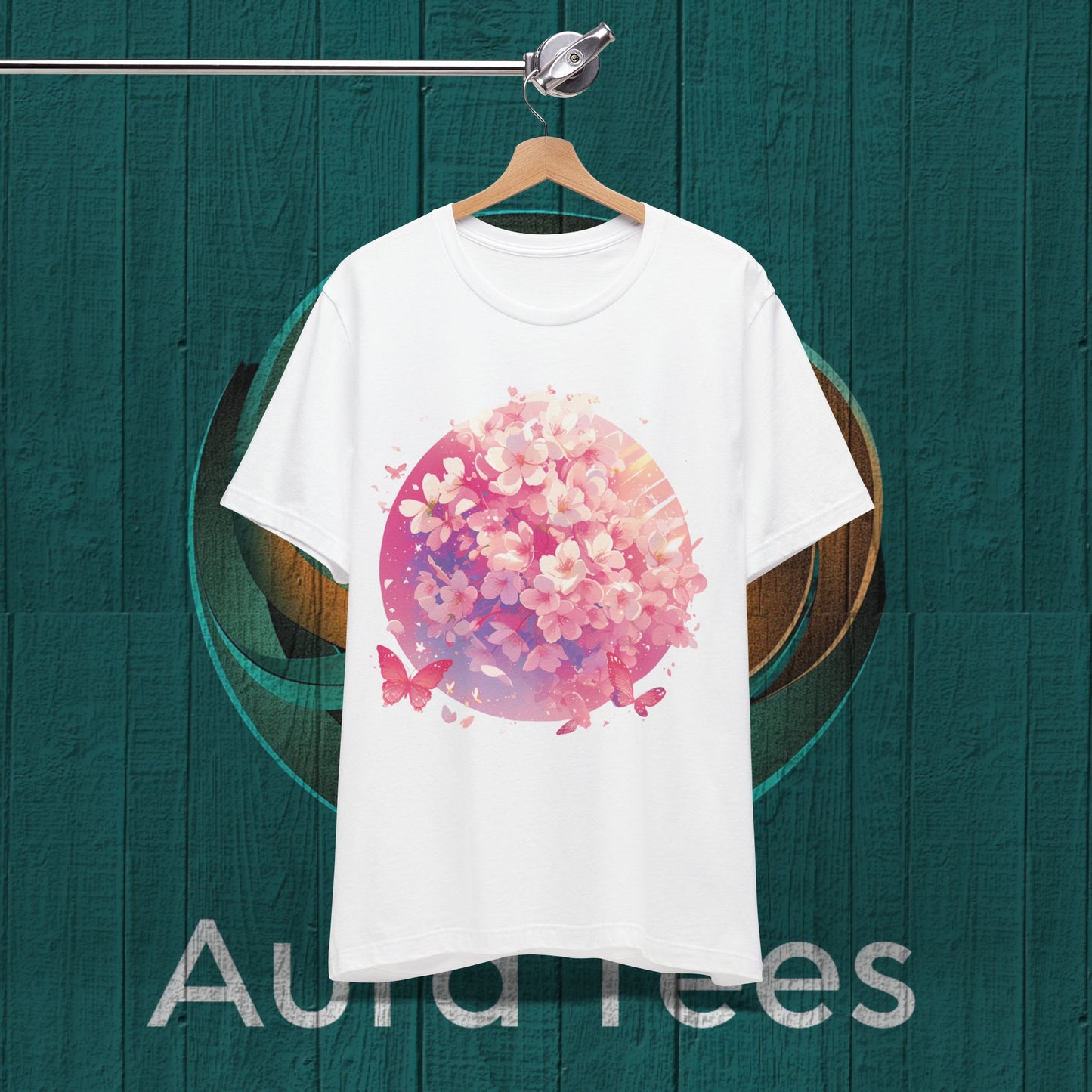 Cherry blossoms and butterflies tee