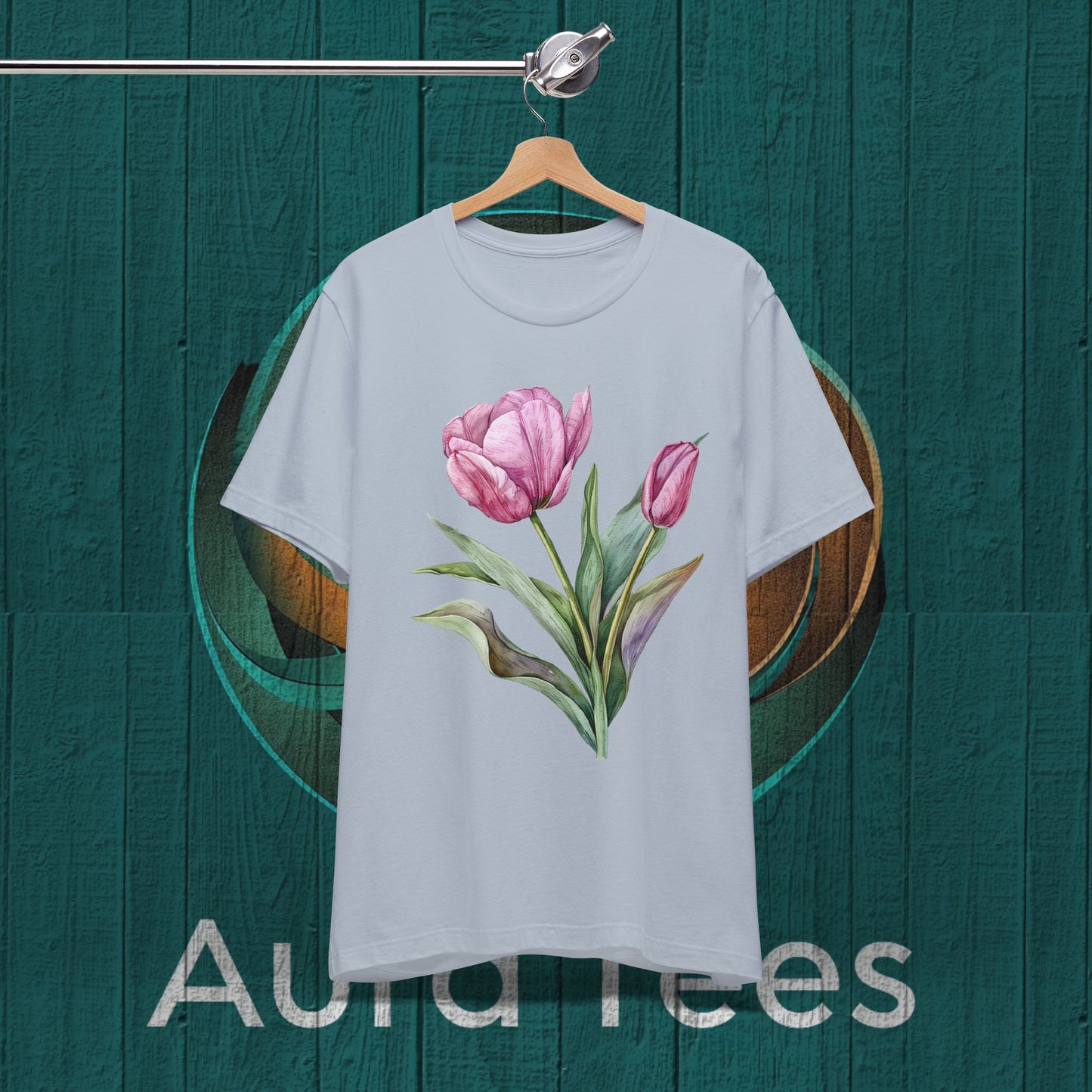 watercolor tulip tee