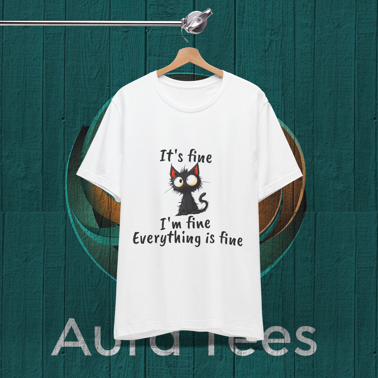 its fine I'm fine cat tee