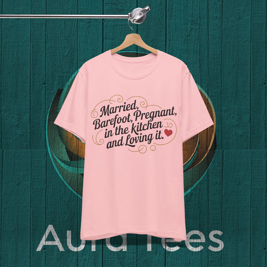 barefoot pregnant  tee