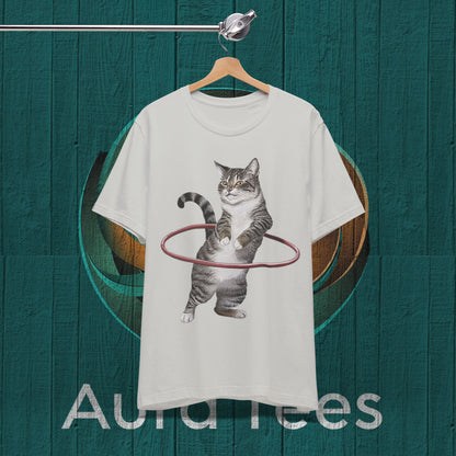 cat hula hoop tee