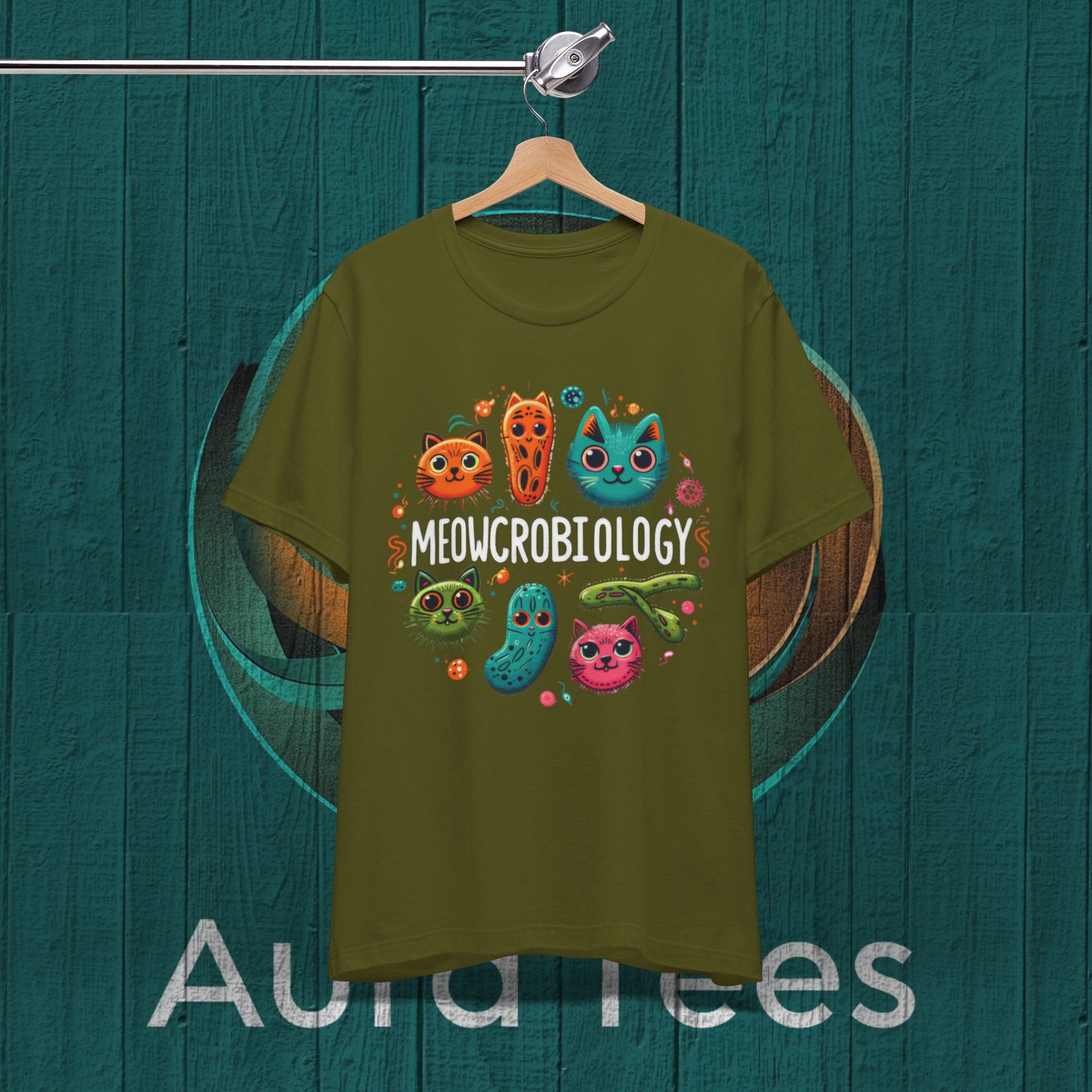meowcrobiology cat pun tee