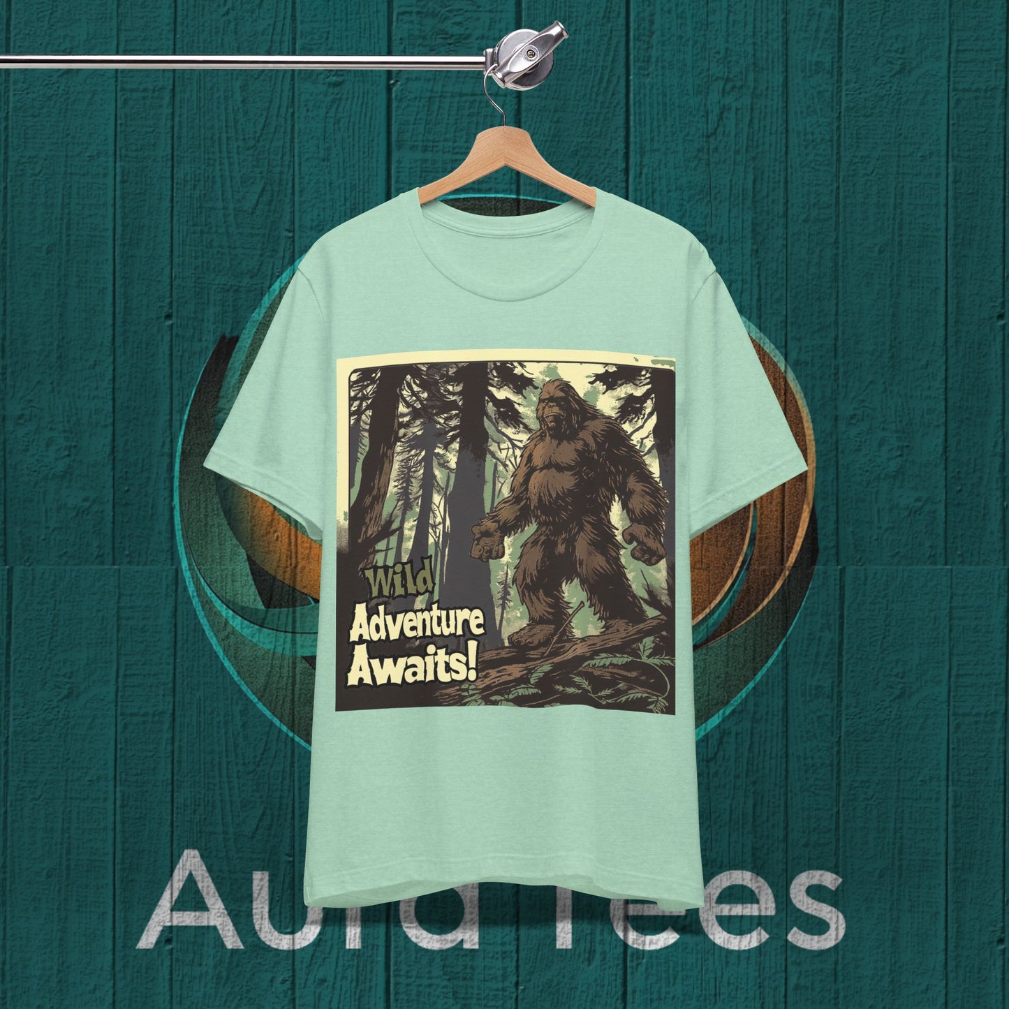 wild adventure awaits vintage poster sasquatch tee