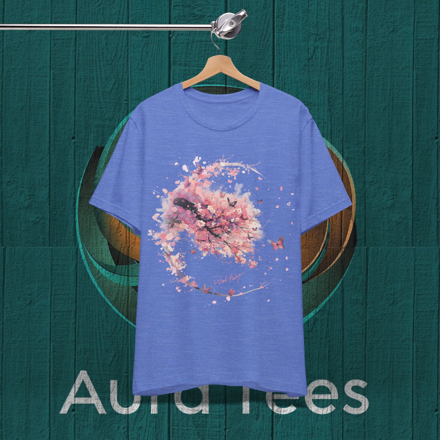 niji Pink blossoms and flight tee