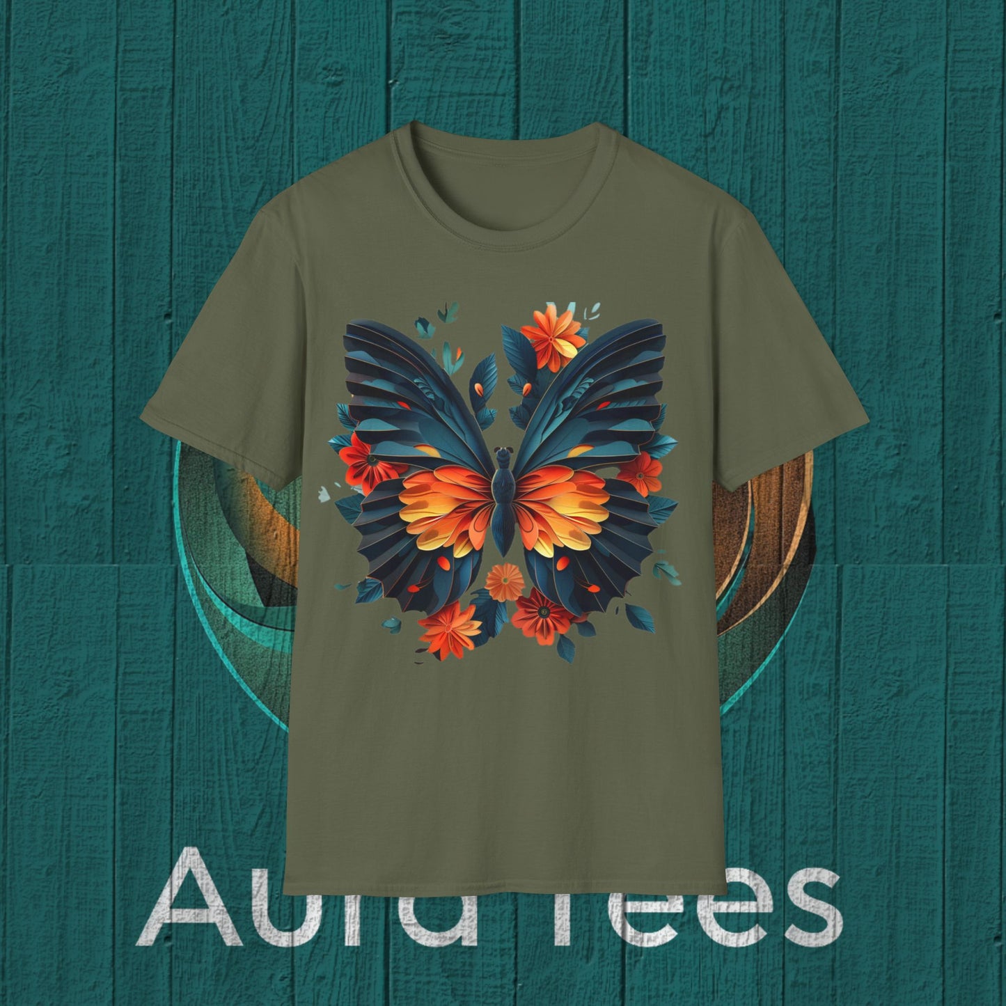 paper quill butterfly tee