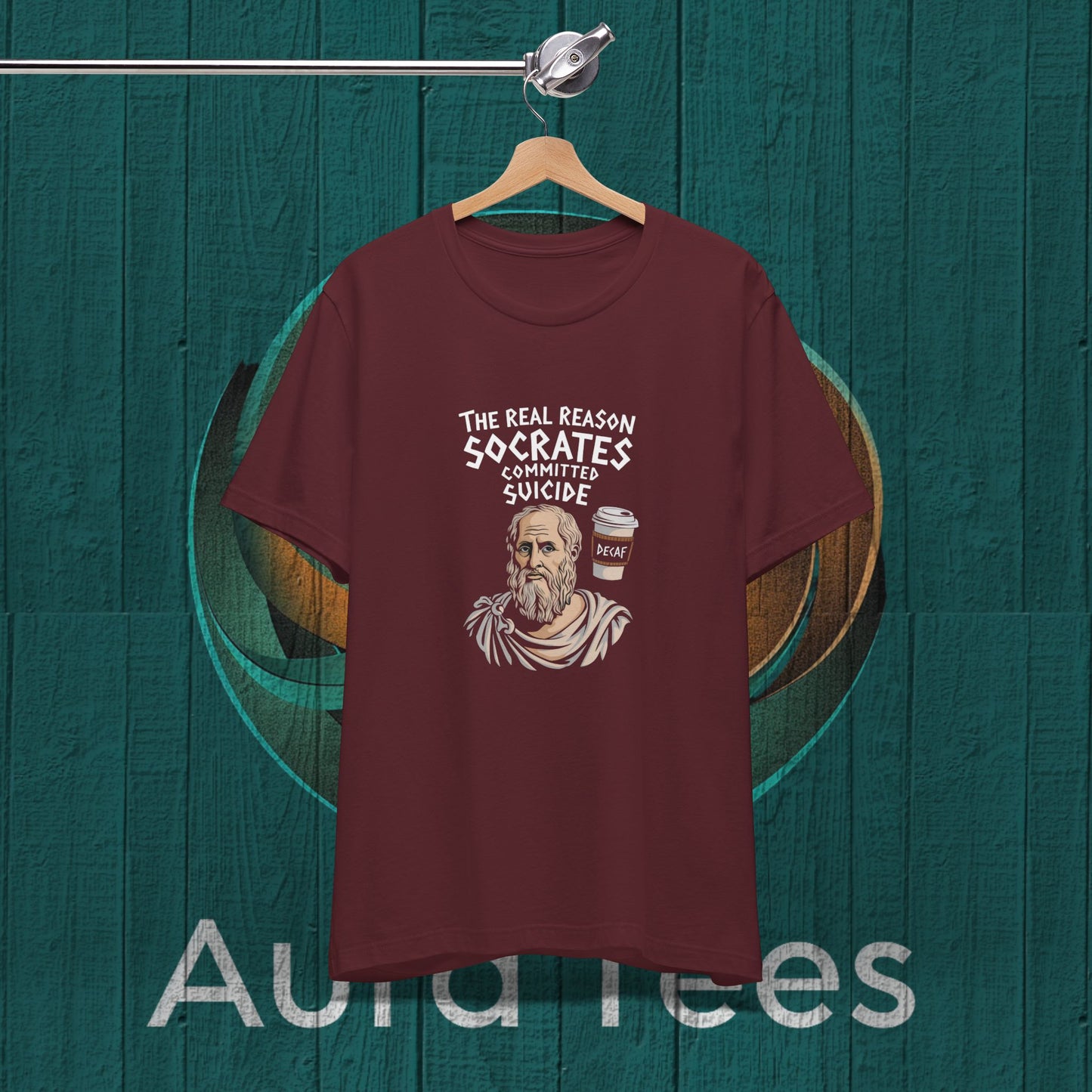 socrates decaf coffee tee