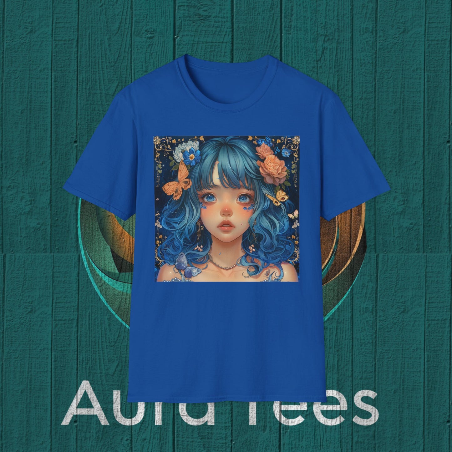 blue hair bishoujo beauty tee