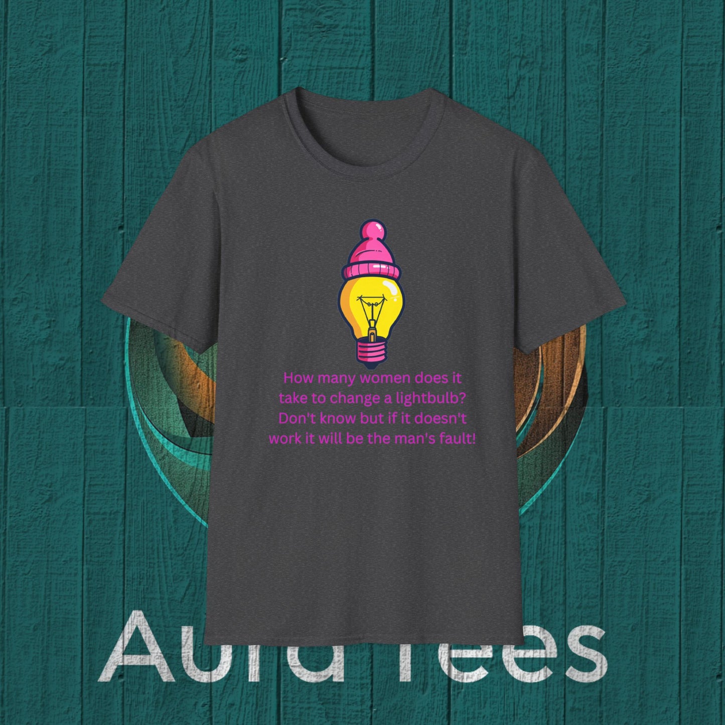 feminism light bulb tee