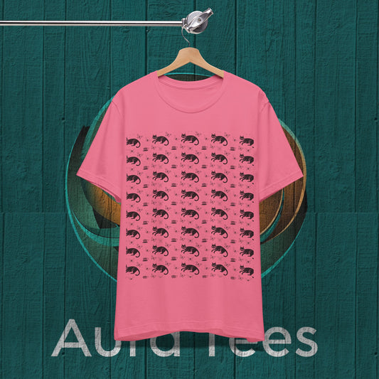 cat TEA pattern cat tee