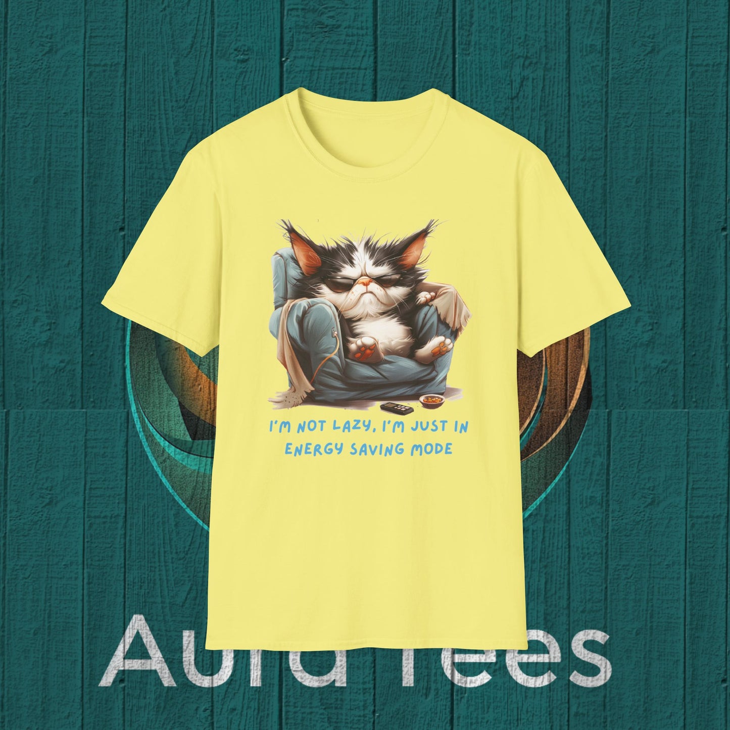 lazy cat tee