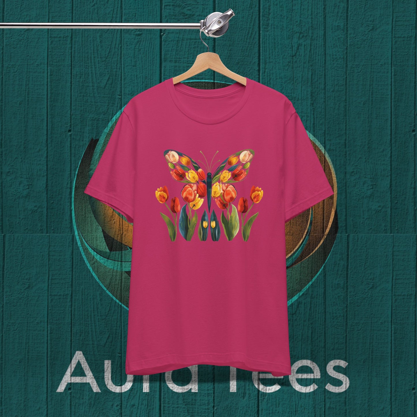 Butterfly tulips tee