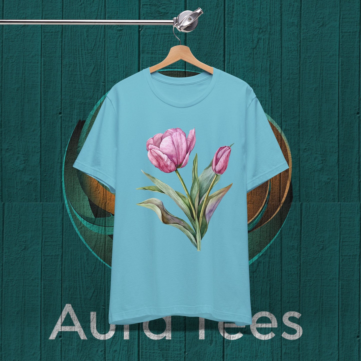 watercolor tulip tee