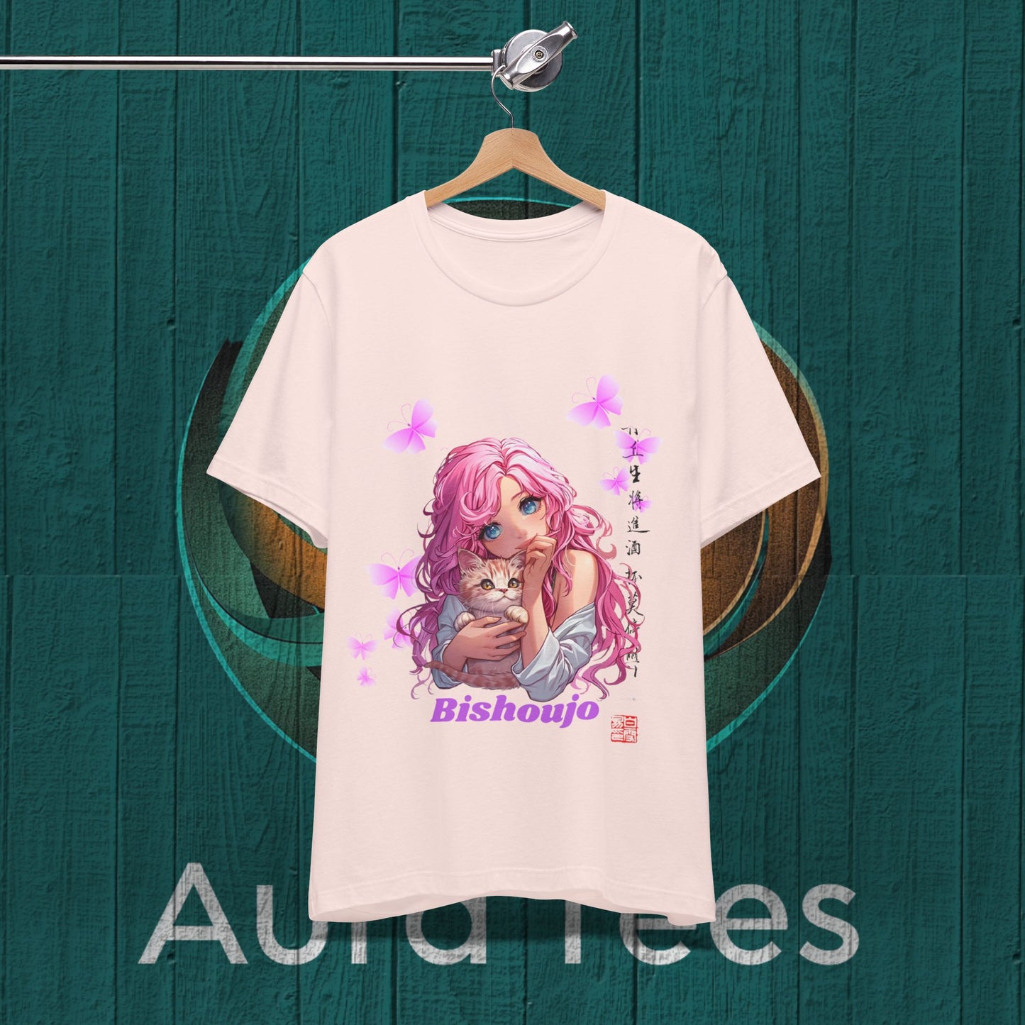 pink bishoujo kitten tee